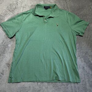 Polo Ralph Lauren Shirt Men's XL Flesh Pony Mint Green Classic Fit